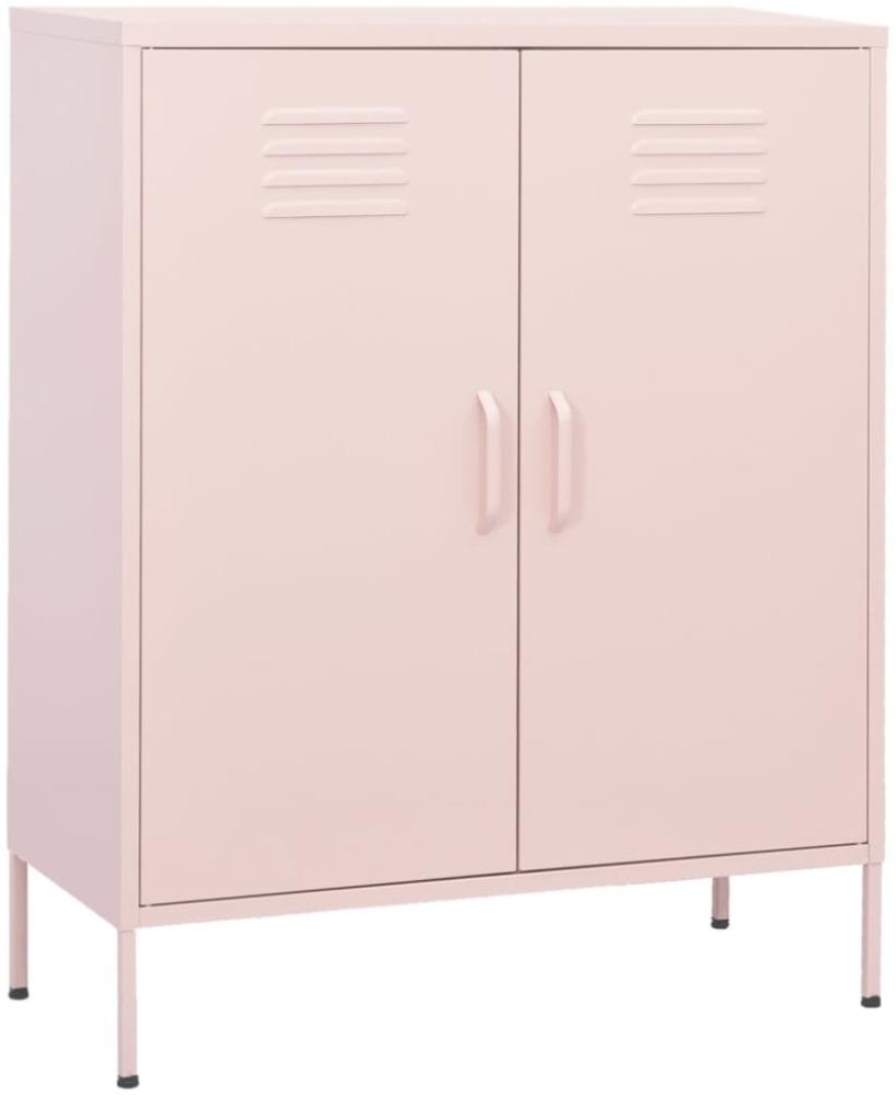 vidaXL Lagerschrank Rosa 80x35x101,5 cm Stahl [336166] Bild 1