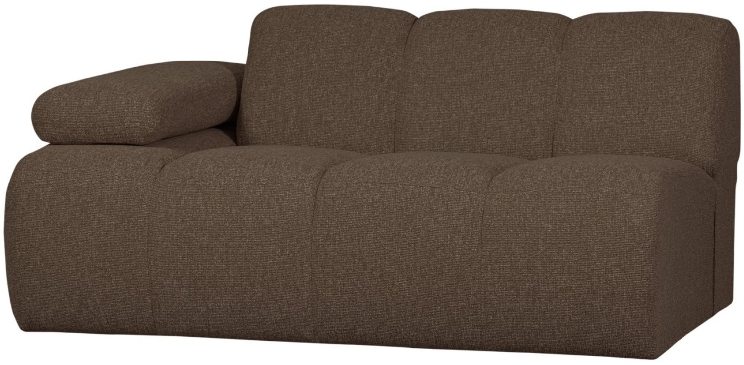 Modulsofa Mojo Boucle 1,5er Arm-Links, Braun Bild 1