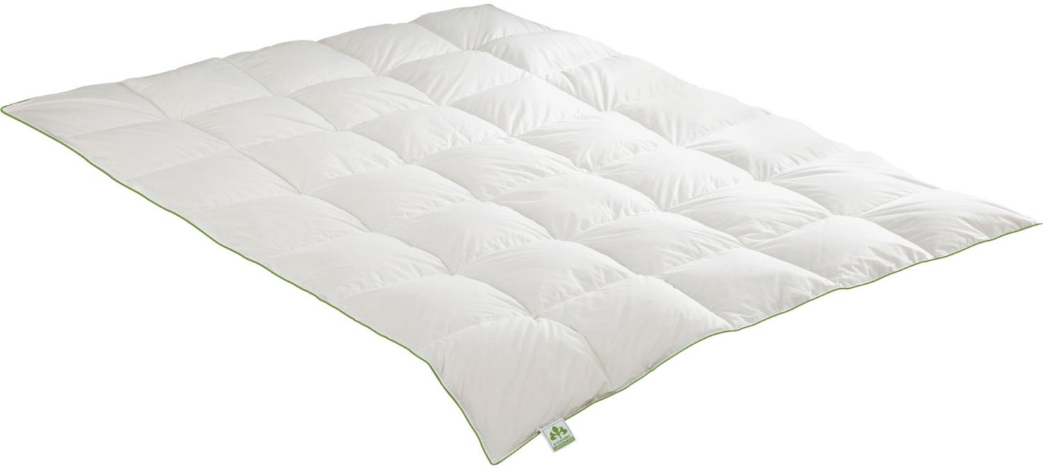 IRISETTE Greenline Daunensteppbett Medium Größe 155x220 cm Ganzjahresdecke Bild 1