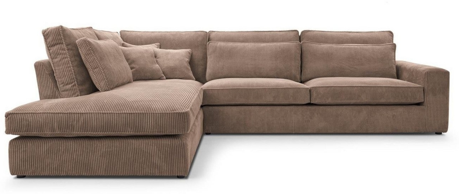 Beautysofa Ecksofa PARMA Die Lieferung beinhaltet die Lieferung in die Wohnung, im modernes Design, klassische Polsterecke inklusive Wellenfedern Bild 1