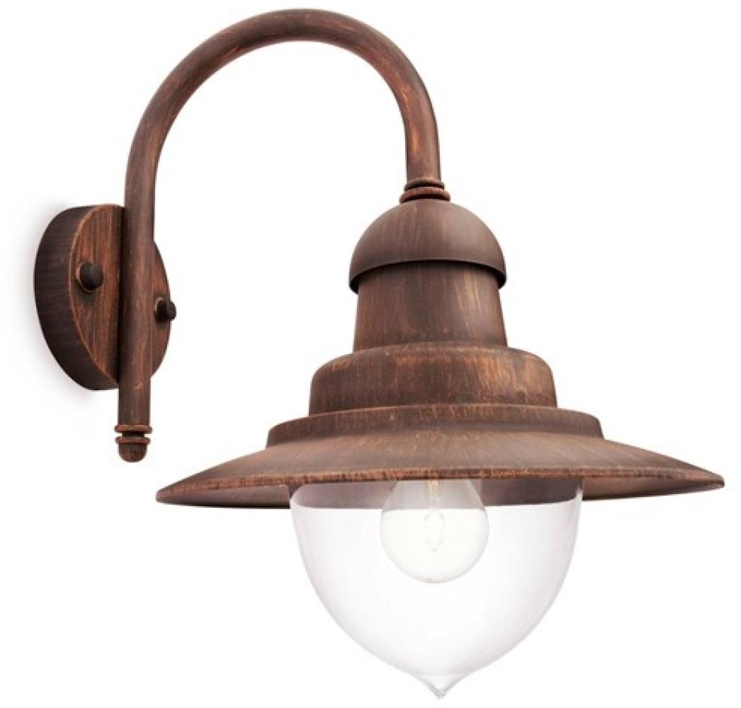 Philips Raindrop wall lantern bronze 1x60W 230V| No bulb H Bild 1