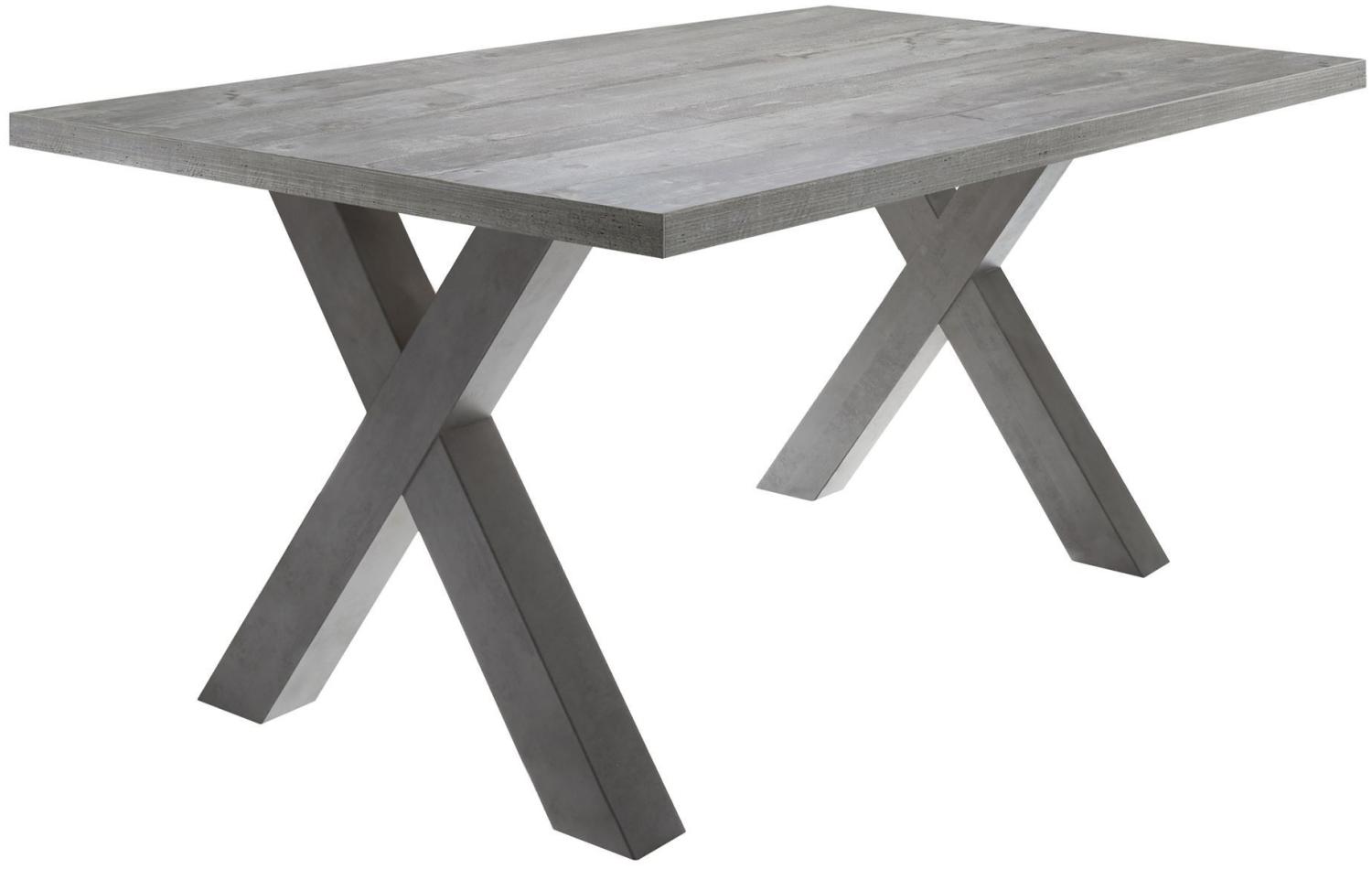 Esszimmertisch Eike 4 140 x 90 x 75 Esstisch Graphit/Beton 13415-140 Bild 1