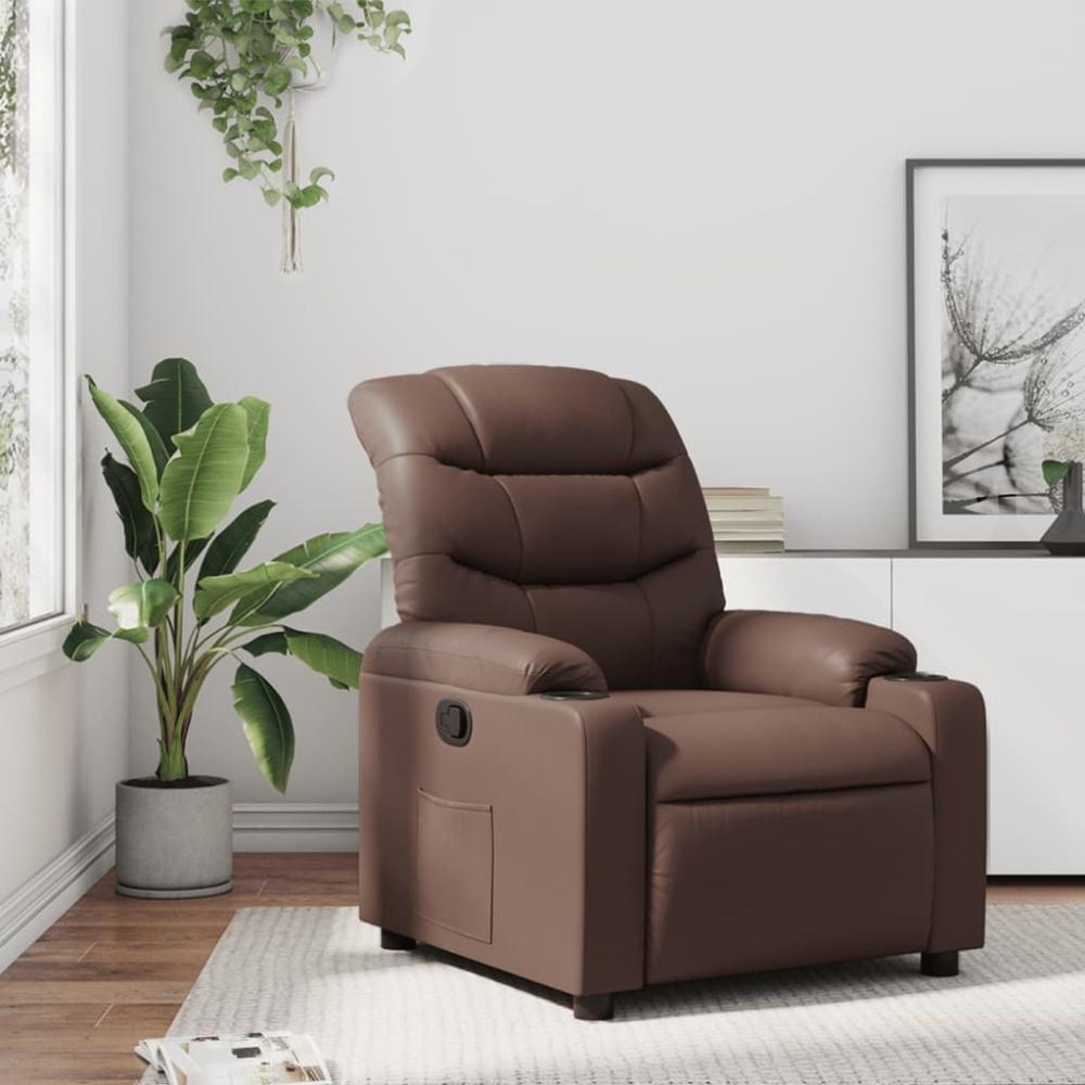 vidaXL Relaxsessel Braun Kunstleder 374135 Bild 1