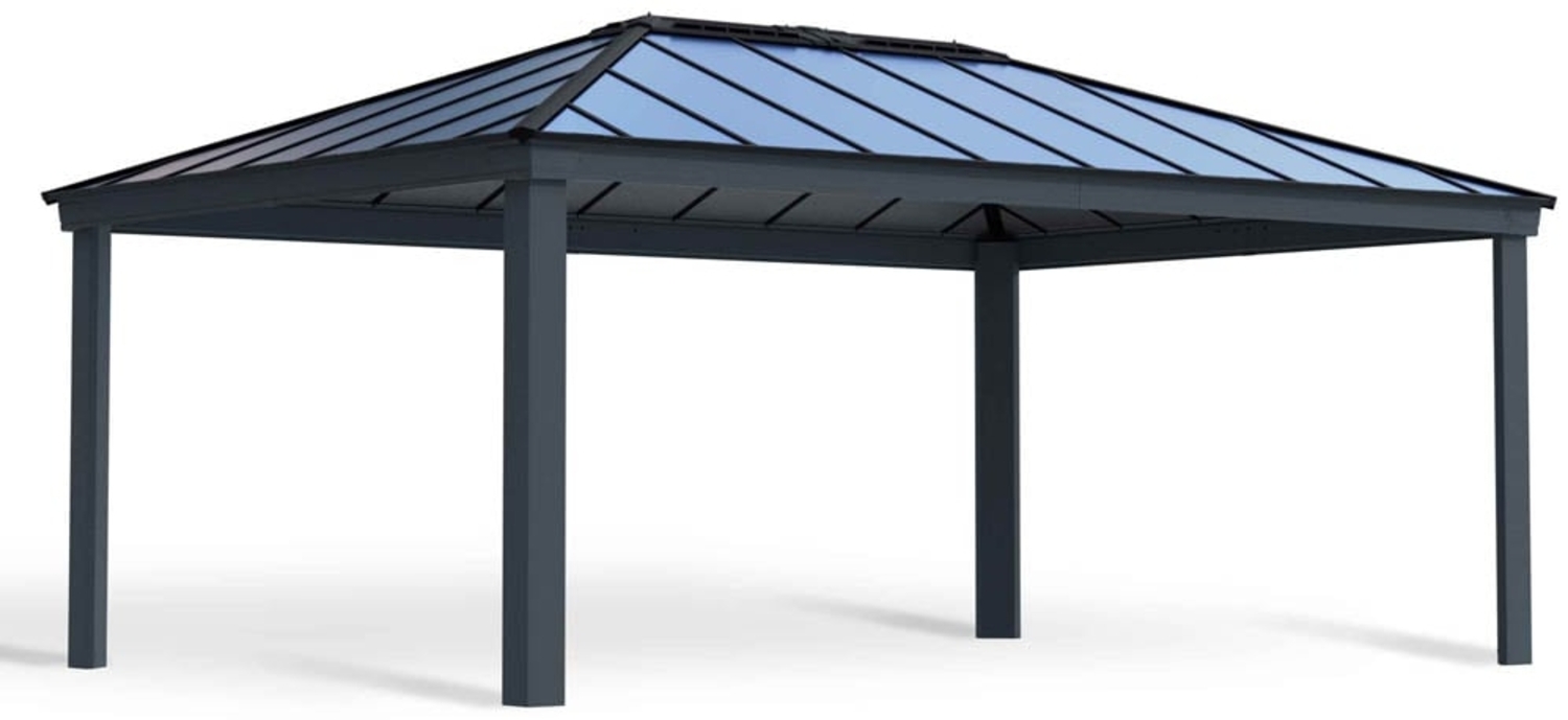 Palram - Canopia Aluminium Pavillon Dallas 1416 | Anthrazit | 484x422x307 cm Bild 1