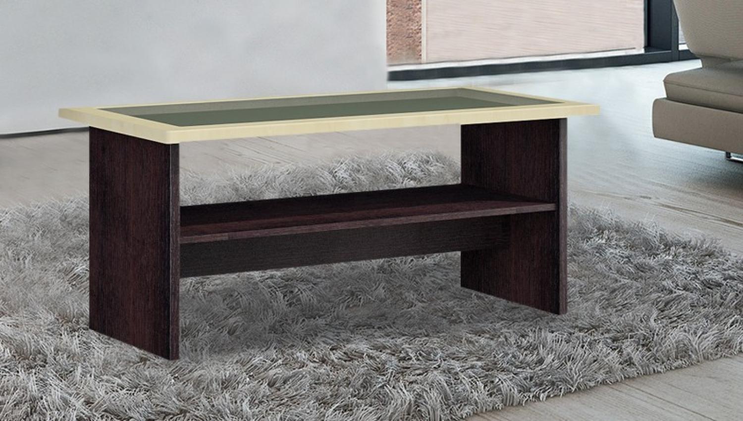 Couchtisch Wohnzimmertisch 120x60cm wenge / birke Beistelltisch Bild 1