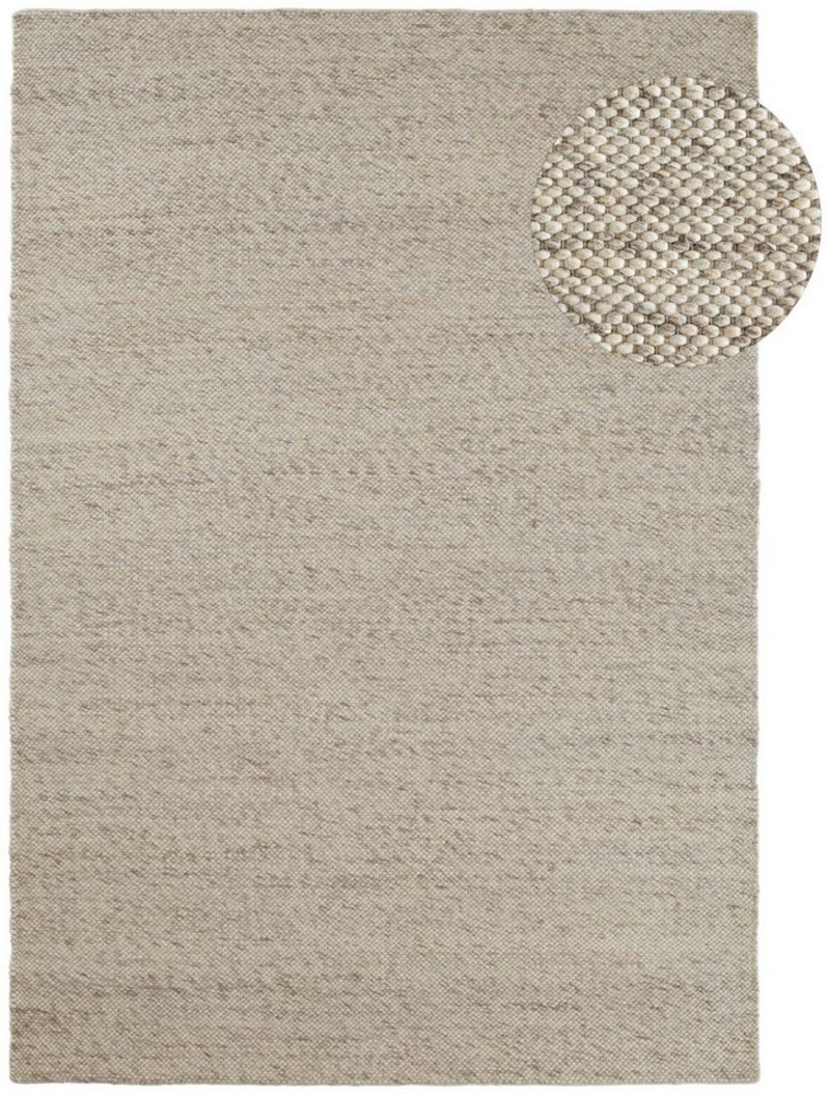 TaraCarpet Wollteppich TaraCarpet Bern Modern fürs Wohnzimmer Schlafzimmer Esszimmer Wolltep, rechteckig, Höhe: 5 mm, Wollteppich beige Wohnzimmer Schlafzimmer Esszimmer Flur ca 80x150 Bild 1