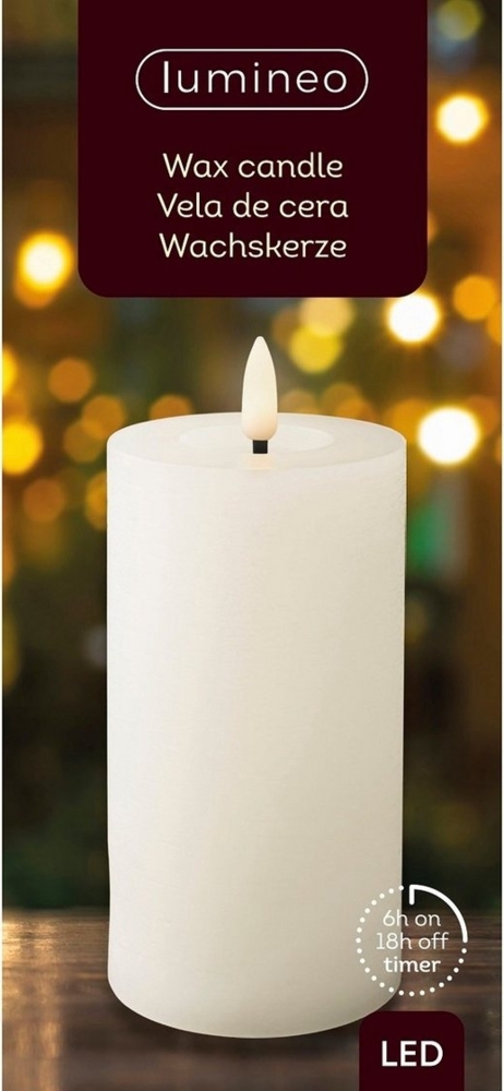 LED Echtwachskerze RUSTIK Bild 1
