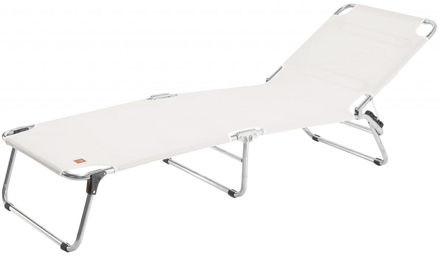 Dreibeinliege Amigo aus Aluminium, Weiß Bild 1