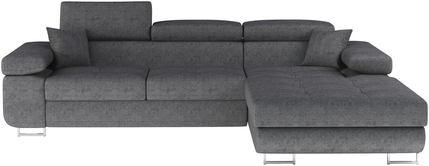 Armando, Ecksofa, Eckcouch, Grau Bild 1