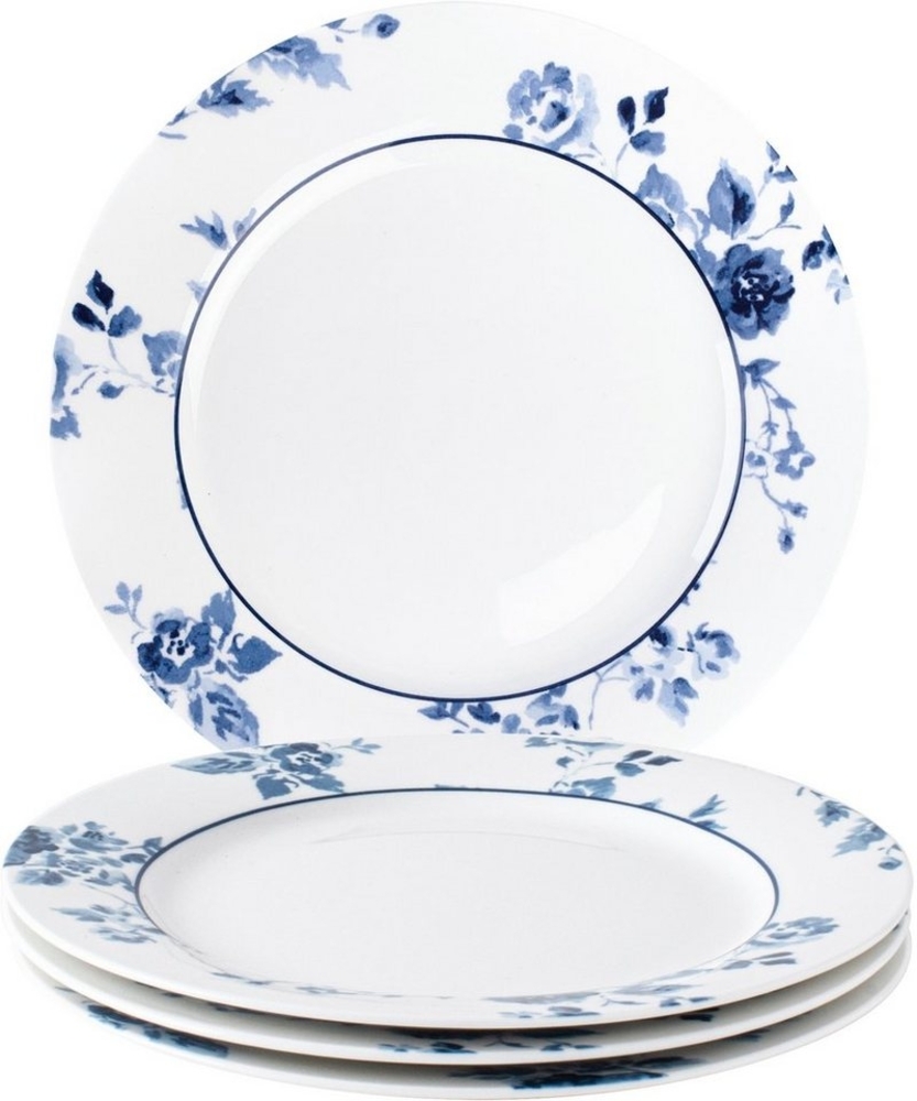 LAURA ASHLEY BLUEPRINT COLLECTABLES Dessertteller China Rose, (4 St), Porzellan, Ø 20 cm Bild 1