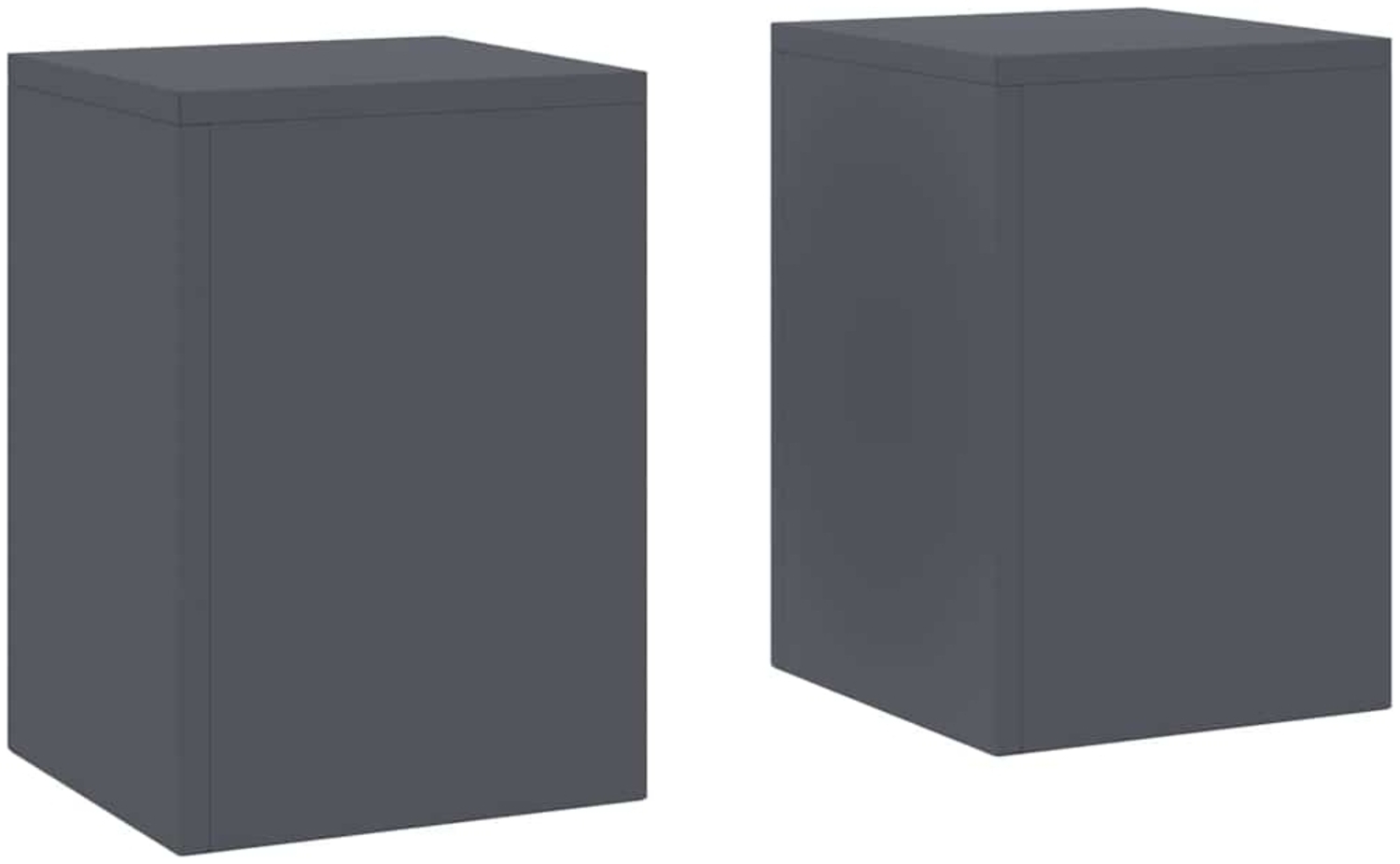 vidaXL Pflanzenständer 2 pcs Anthrazit 24 x 24 x 35 cm Stahl 865808 Bild 1