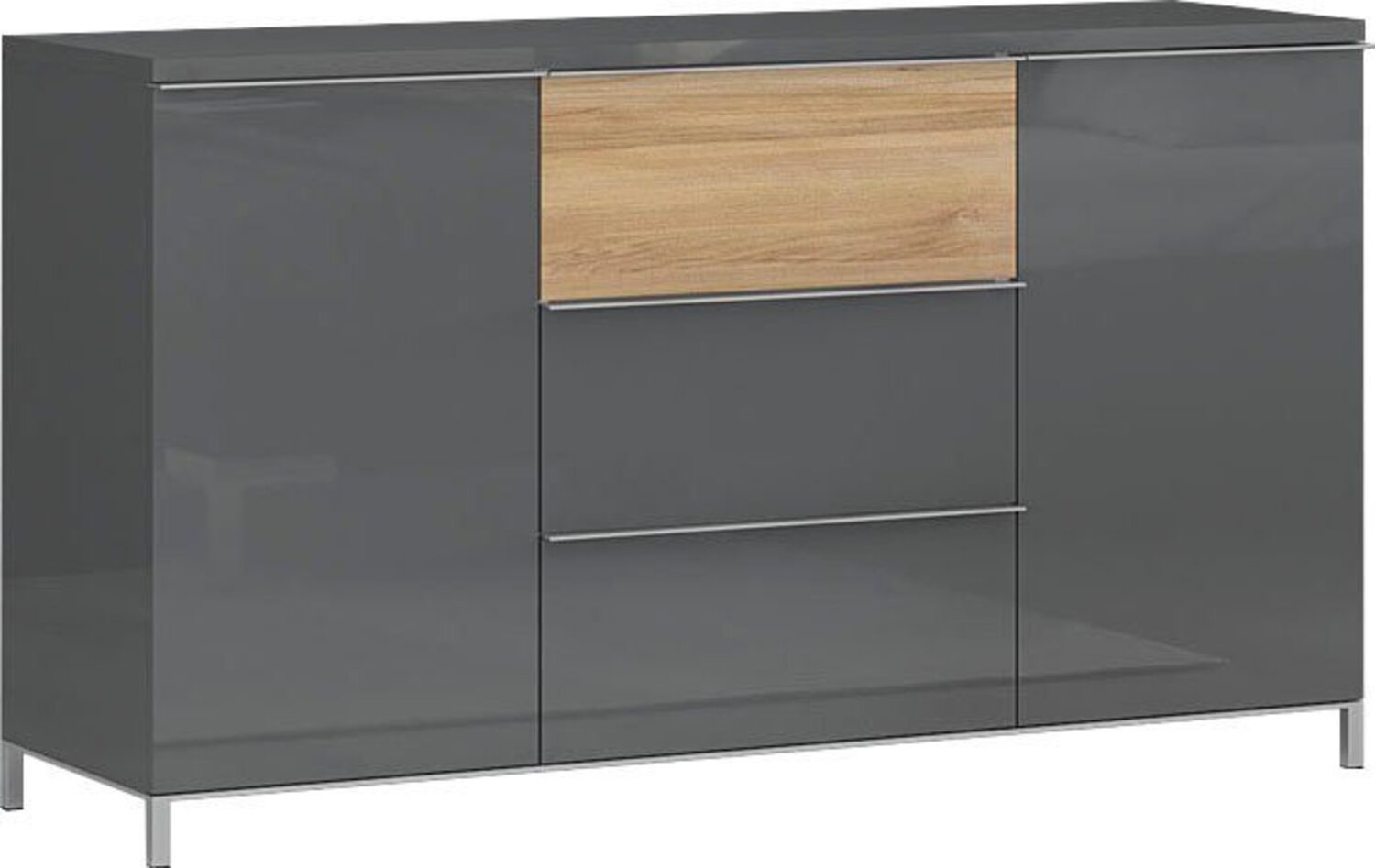 Places of Style Kommode Onyx, UV lackiert, mit Soft-Close-Funktion Bild 1