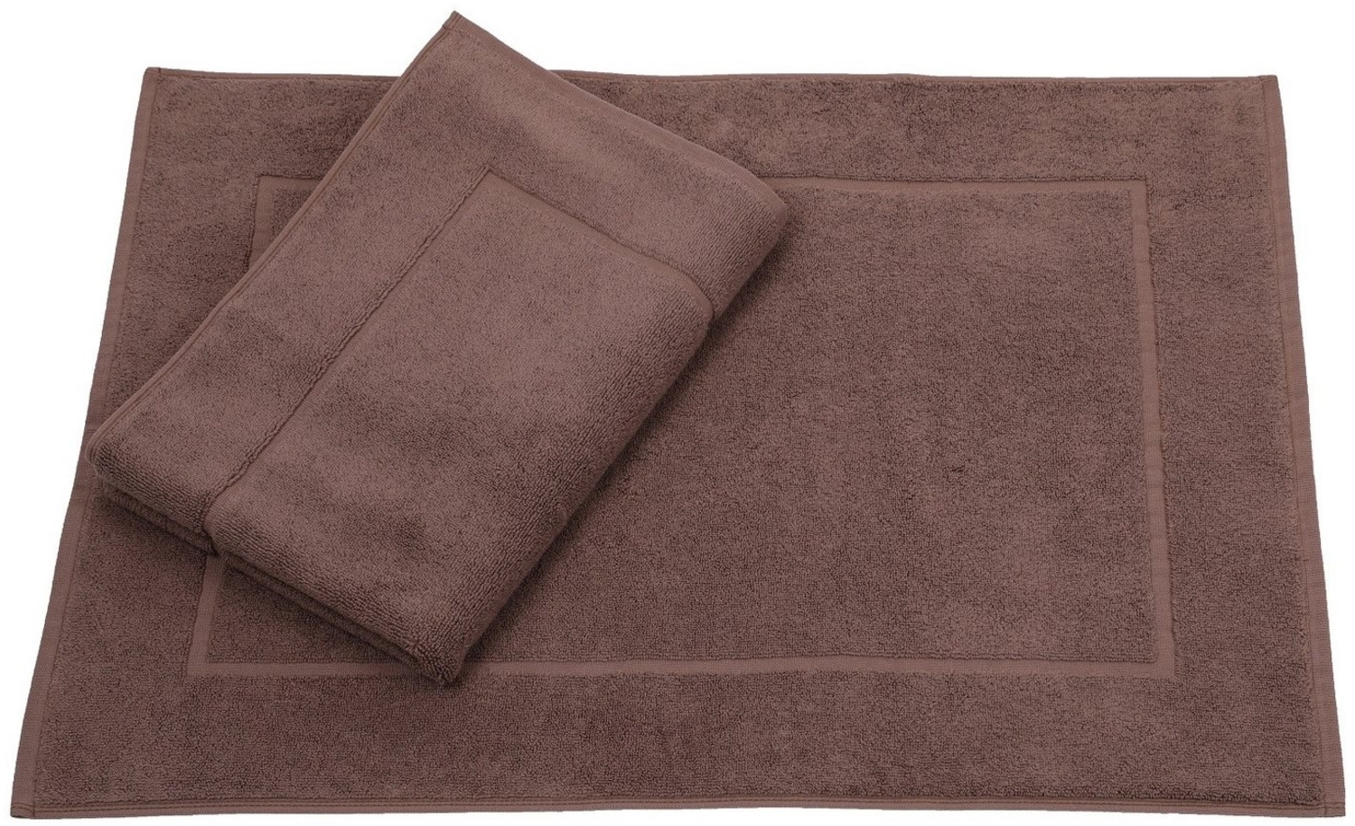 Betz Badematte 2er Set Badvorleger Premium Badematte Badteppich Größe 50x70 cm, beidseitig nutzbar, Baumwolle, Qualität 650g/m² Bild 1