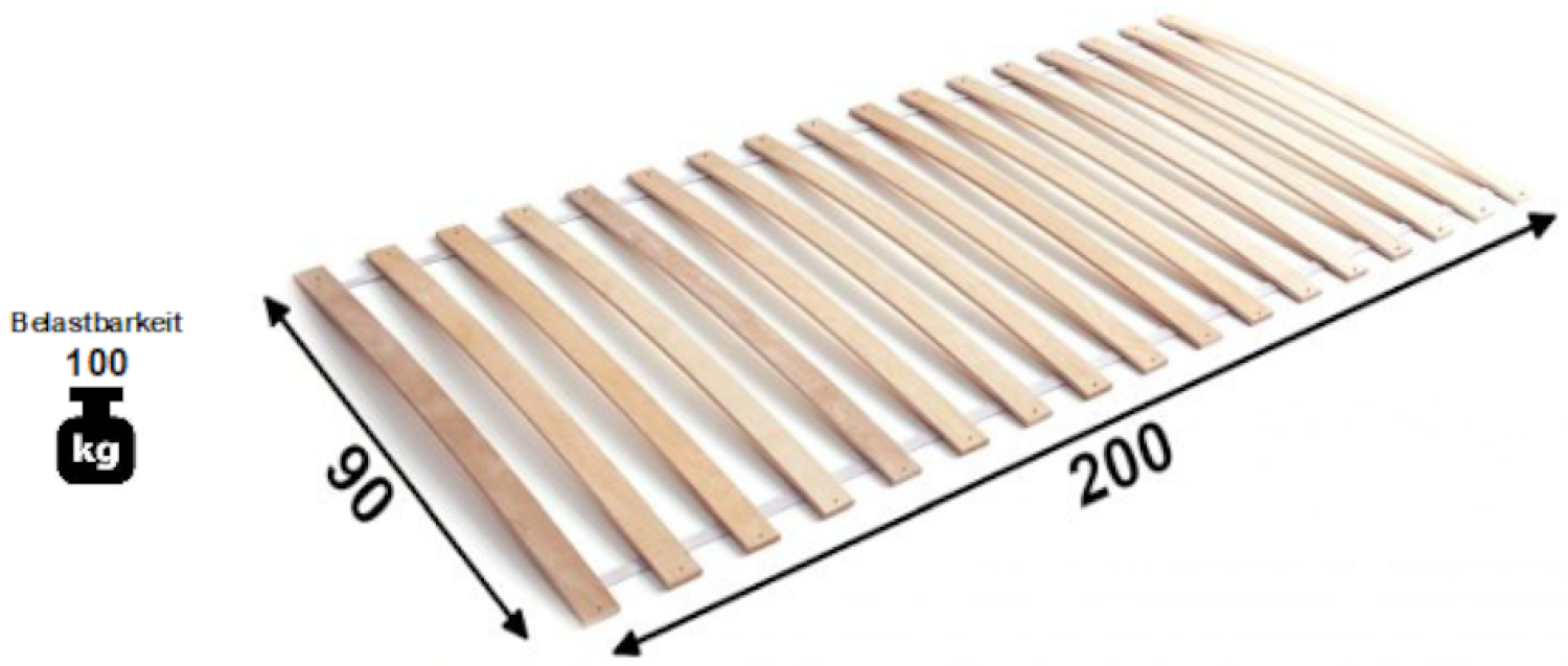 Rollrost 'Rolly 2' 90x200 cm Bild 1