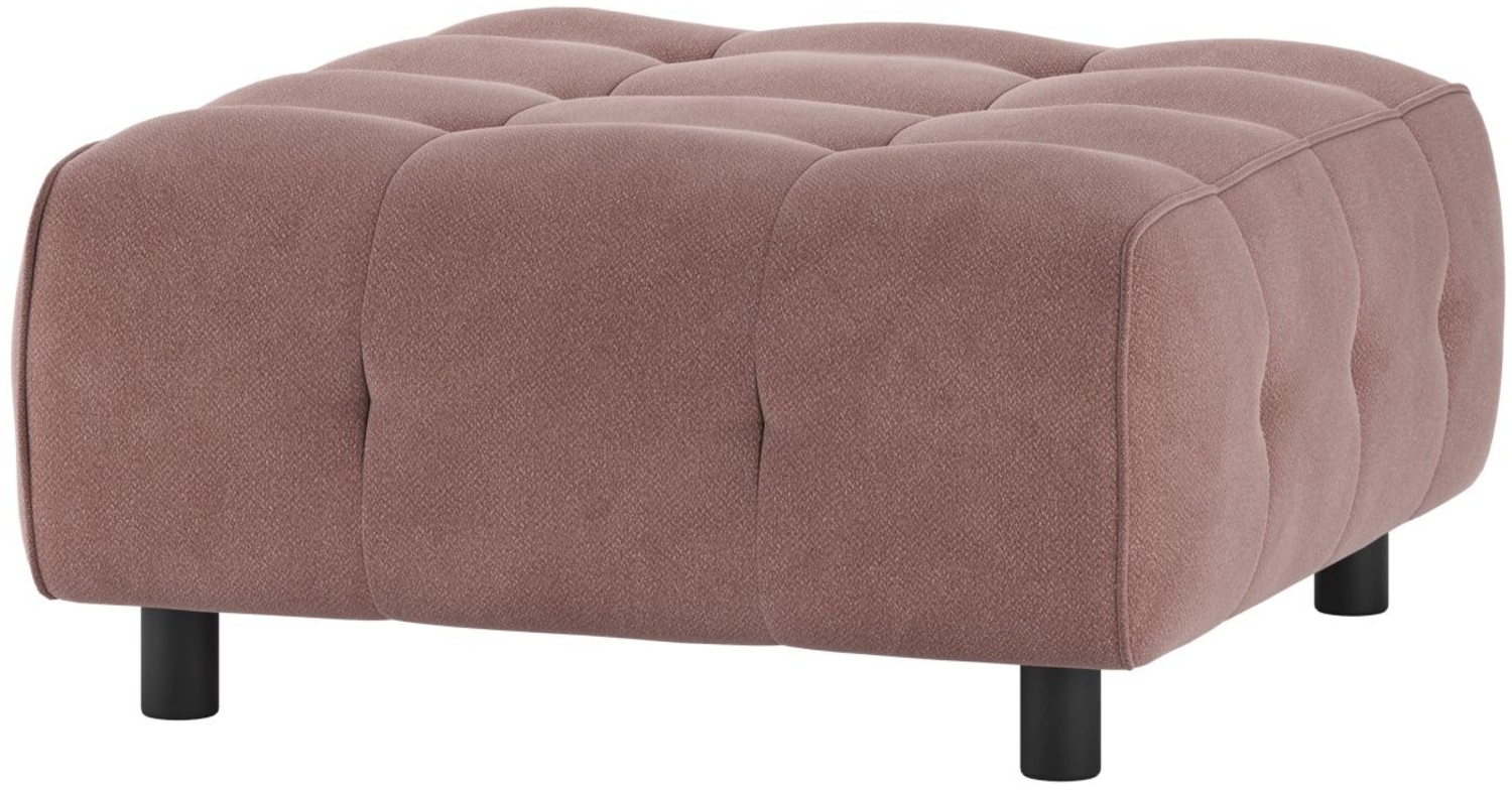 Hocker Louis aus gewebten Stoff, Rosa Bild 1