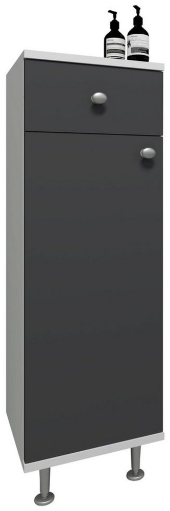 VCM Midischrank Badmöbel Midischrank Badschrank Schublade Nilosi Bild 1
