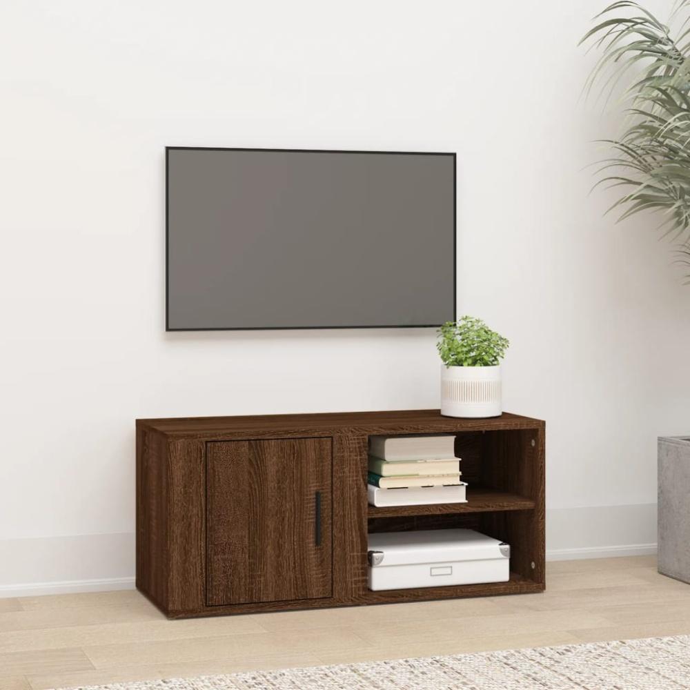 vidaXL TV-Schrank Braun Eichen-Optik 80x31,5x36 cm Holzwerkstoff 819450 Bild 1