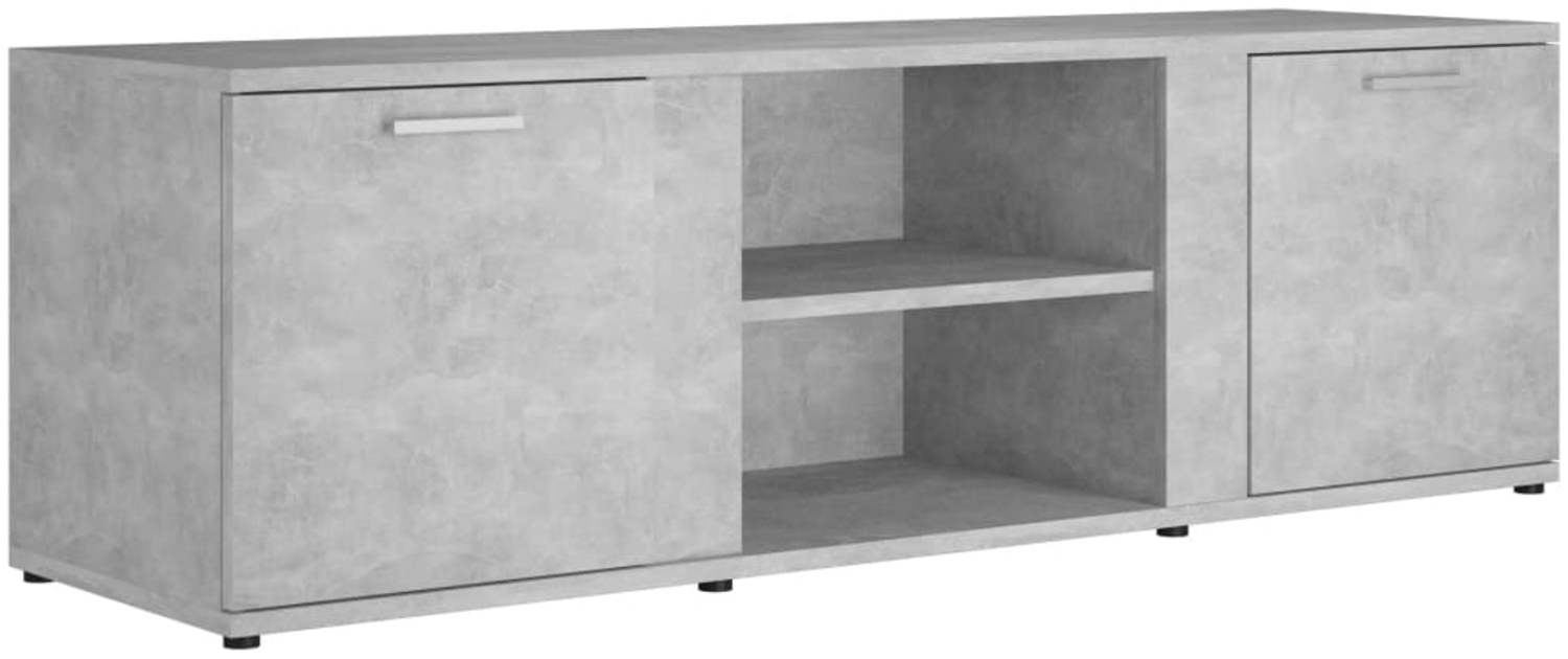 vidaXL TV-Schrank Betongrau 120x34x37 cm Holzwerkstoff 801165 Bild 1