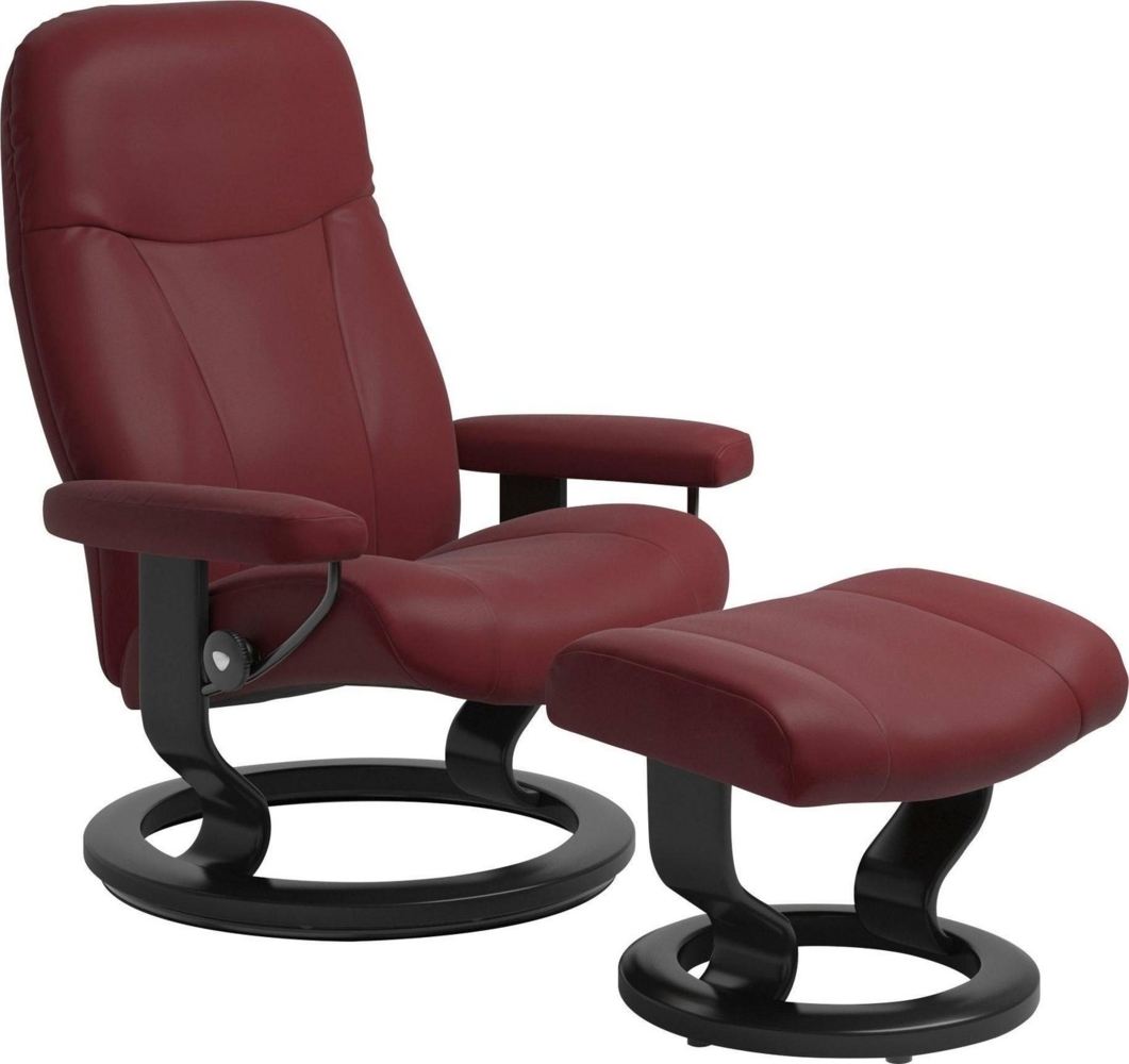 Stressless® Relaxsessel Garda (Set, Relaxsessel mit Hocker), mit Hocker, mit Classic Base, Größe M, Gestell Schwarz Bild 1