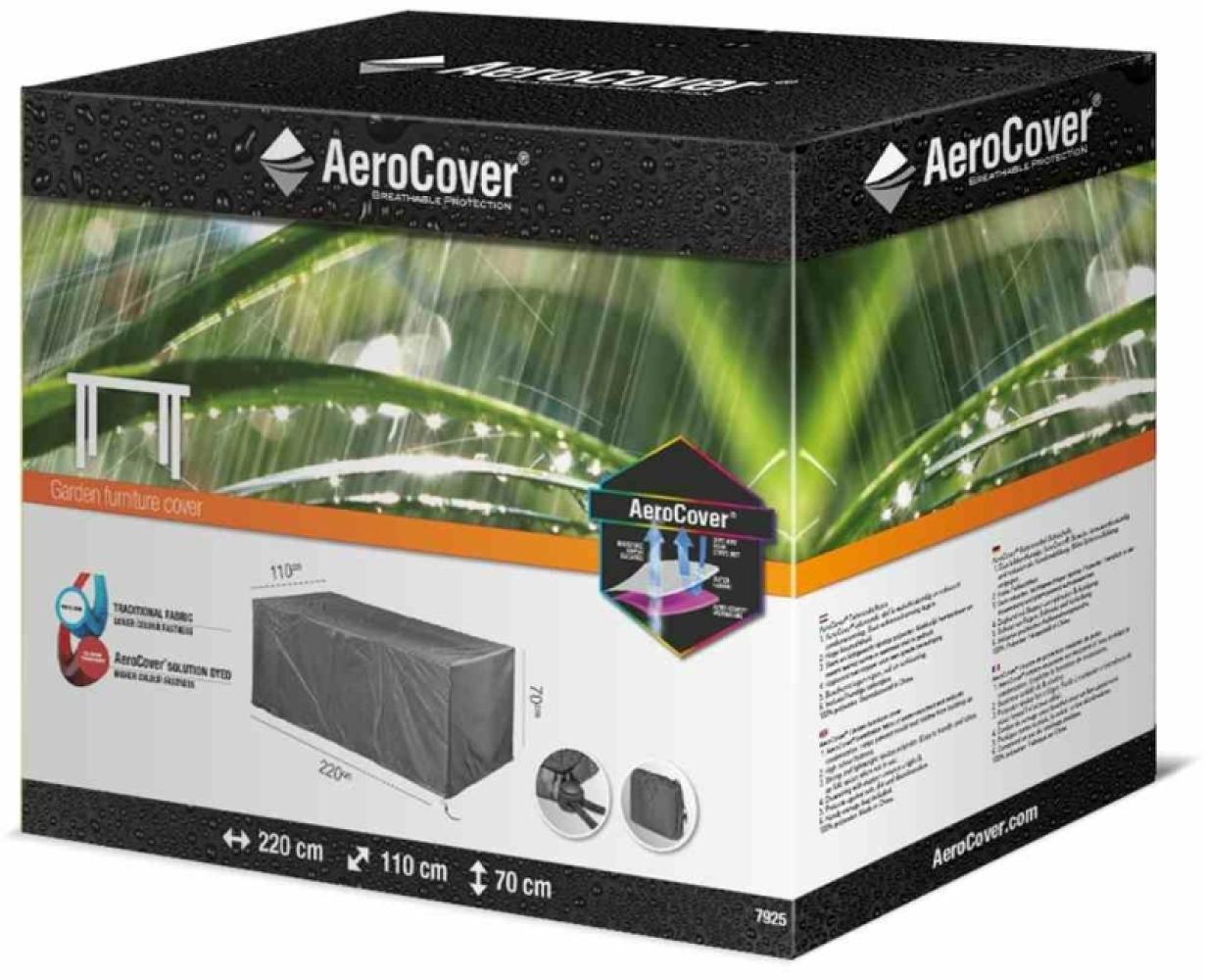 AeroCover Schutzhülle für Tische 220x110x70 cm Schutzhaube Gartentische Tischhülle Bild 1