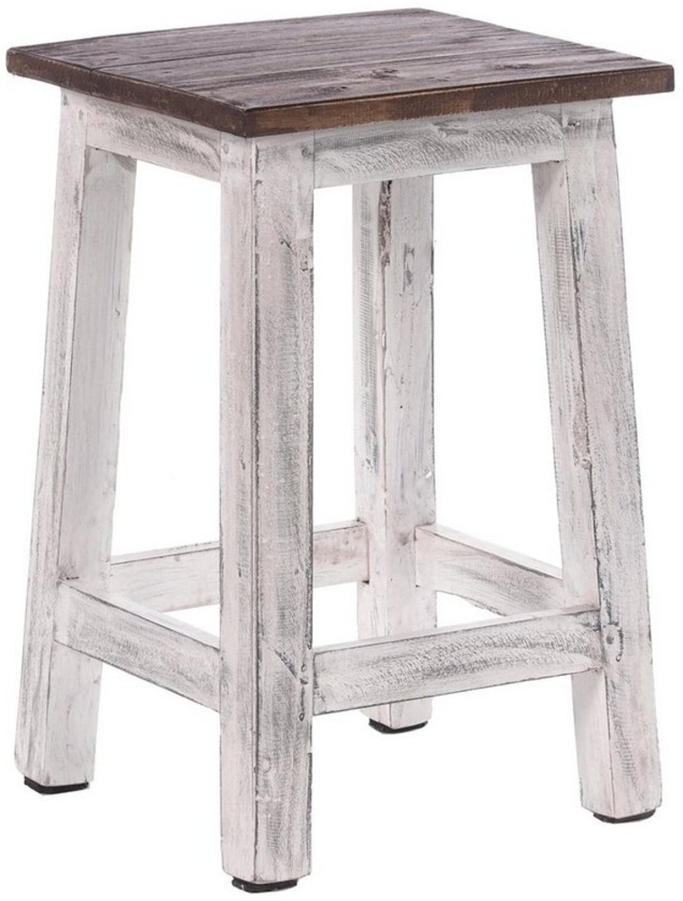 DESIGN DELIGHTS Hocker Sitzhocker MADERO, 48x30cm(HxB) Altholz Holzhocker, massivholz Hocker Bild 1