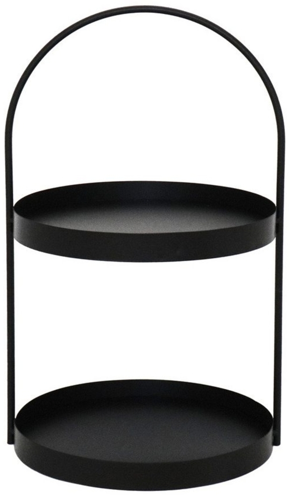 Grafelstein Etagere Etagere MARIT schwarz aus Metall modernes Design H46cm Metalletagere m Bild 1