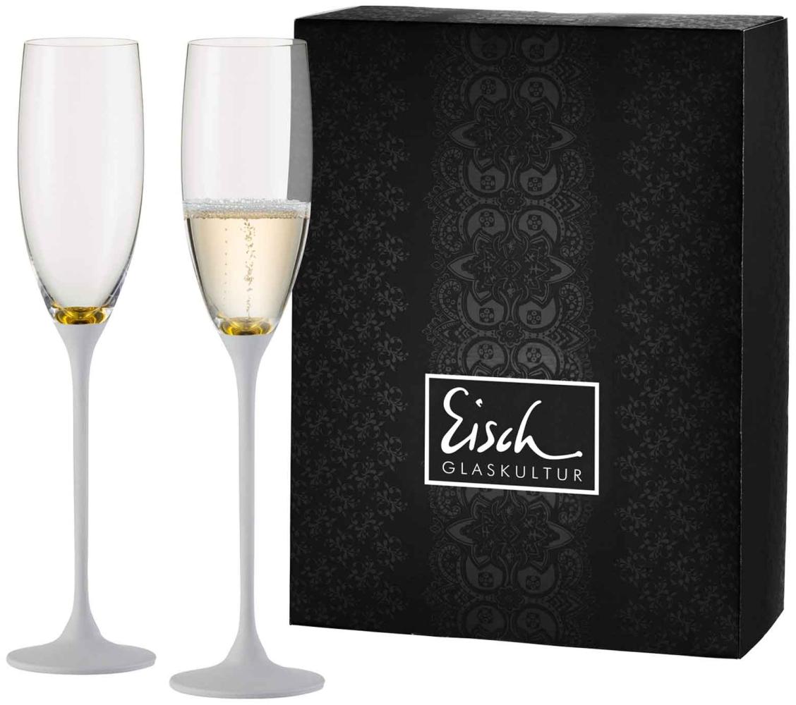 Eisch CHAMPAGNER EXKLUSIV Sektglas gold/weiß 2er Set im Geschenkkarton - A Bild 1