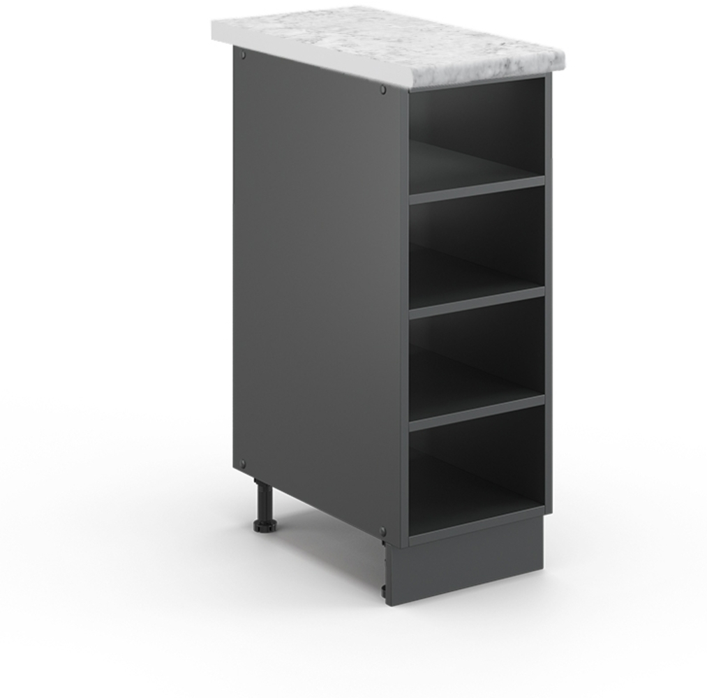 Küchenregal Fame-Line Anthrazit 30 cm , AP Marmor Vicco Bild 1