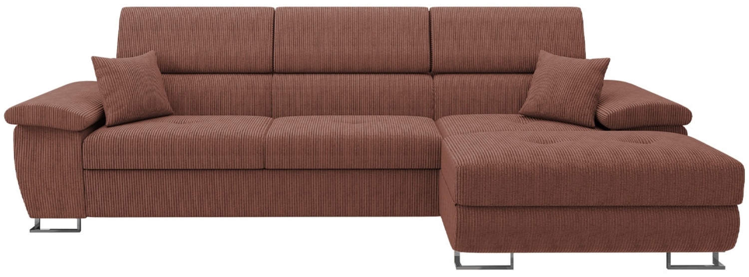 Ecksofa Cotere Mini Cord (Farbe: Poso 29, Seite: Rechts) Bild 1