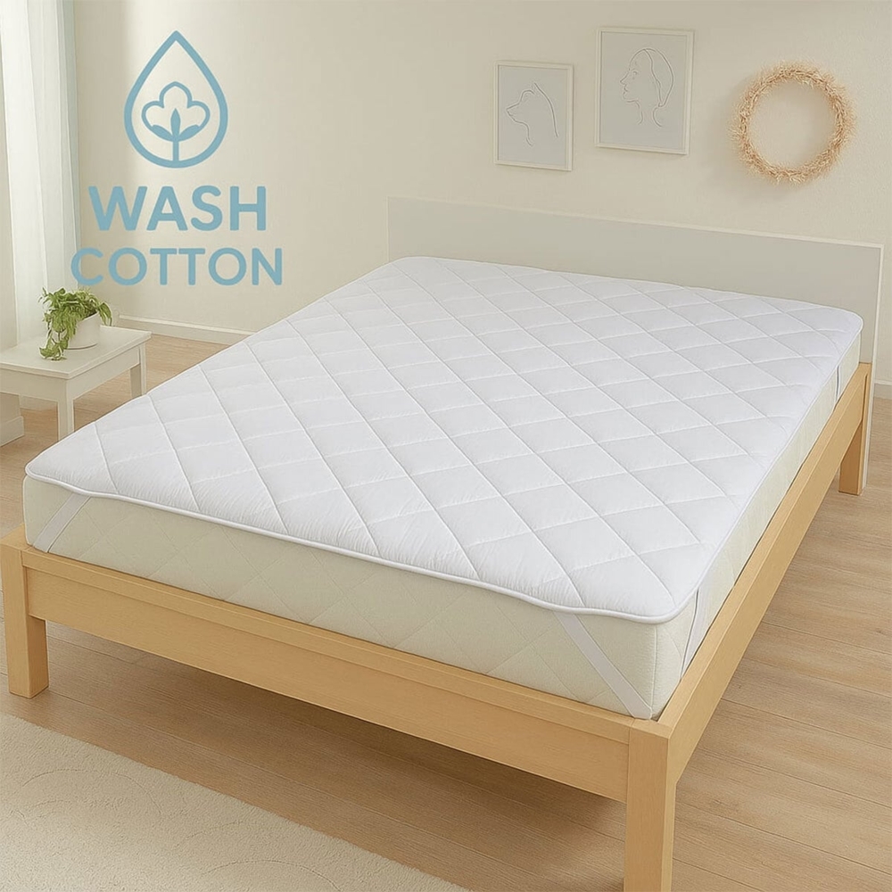 BettwarenShop Matratzentopper Unterbett WASH-COTTON kochfest|90x200 cm Bild 1