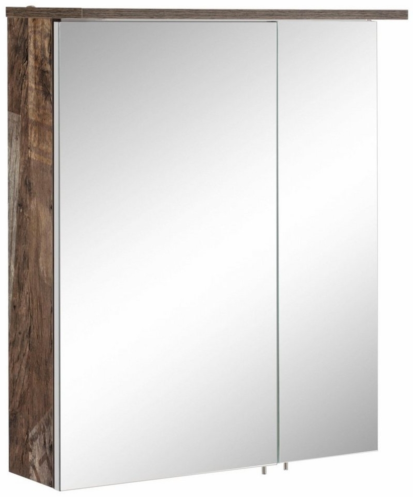 Schildmeyer Spiegelschrank Milan 134747, Panamaeiche Dekor, 60,5 x 16 x 72,3 cm Bild 1