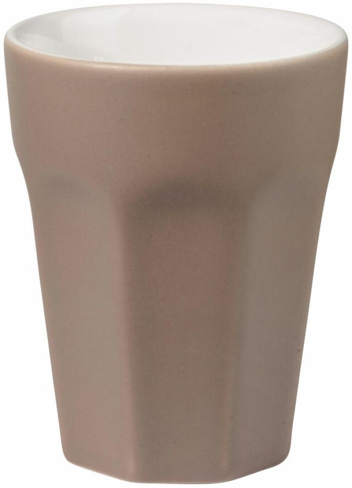 ASA Selection ti amo colore Becher Cappuccino, Cappuccinobecher, Kaffeetasse, Tasse, Steingut, Taupe, 250 ml, 5180208 Bild 1