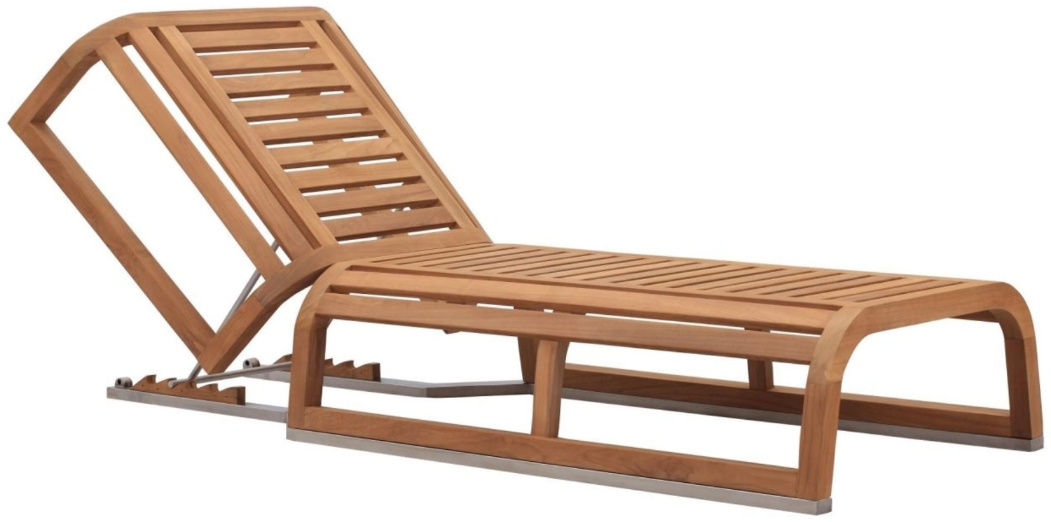 Gartenliege Alpes Teak Massivholz von Teako Design Bild 1