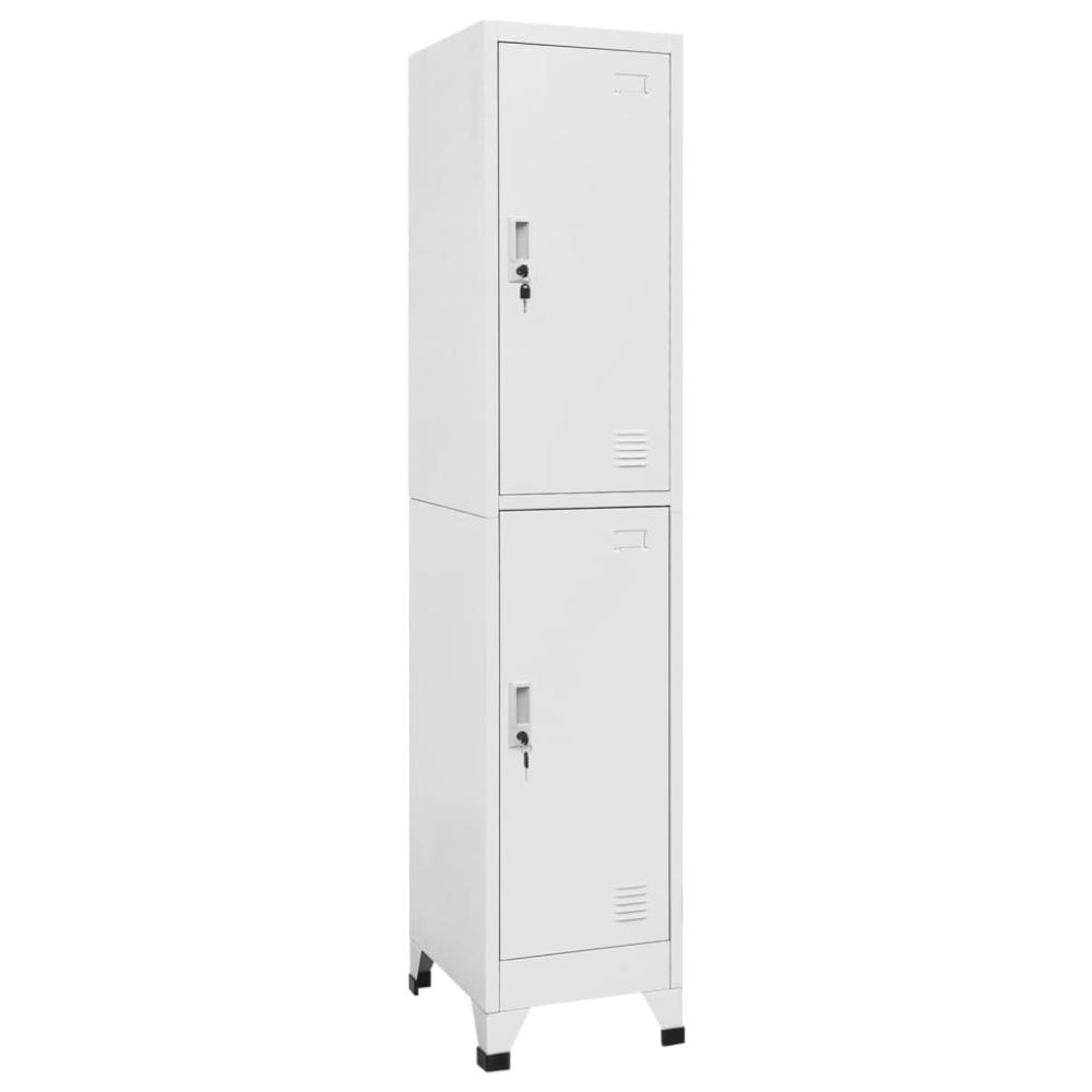 vidaXL Schließfachschrank mit 2 Fächern 38x45x180 cm 244473 Bild 1