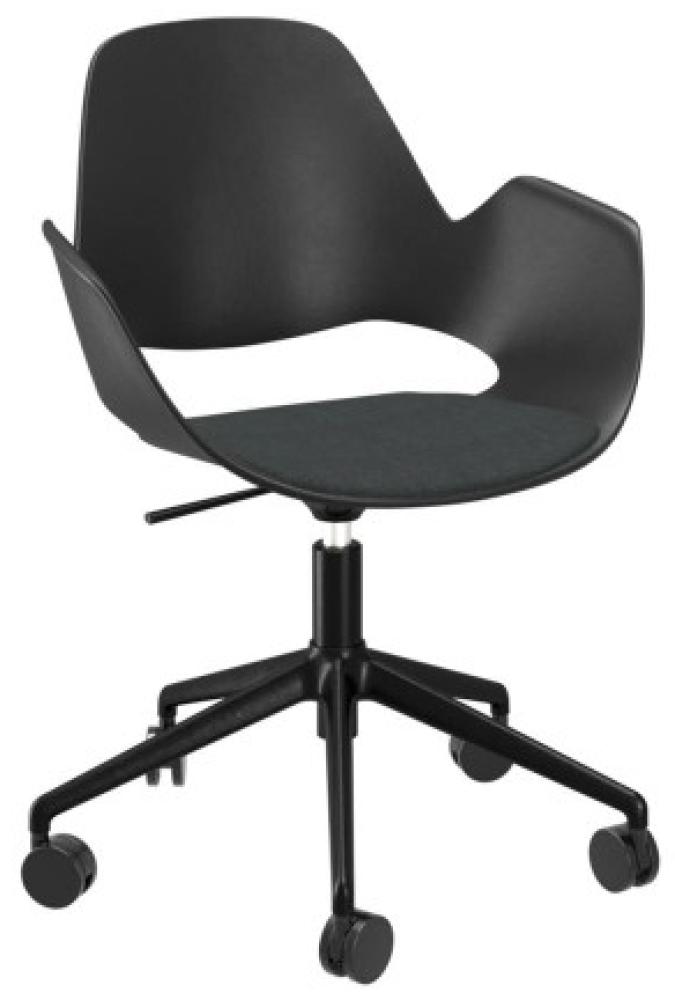 Bürostuhl FALK Aluminium schwarz anthrazit Bild 1