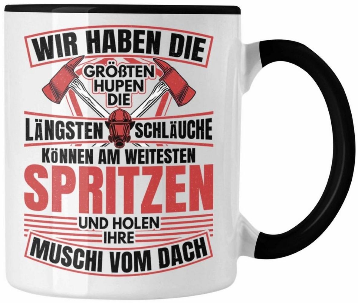 Trendation Tasse Trendation - Feuerwehr Spruch Geschenk Tasse Feuerwehrmann Geschenkide Bild 1