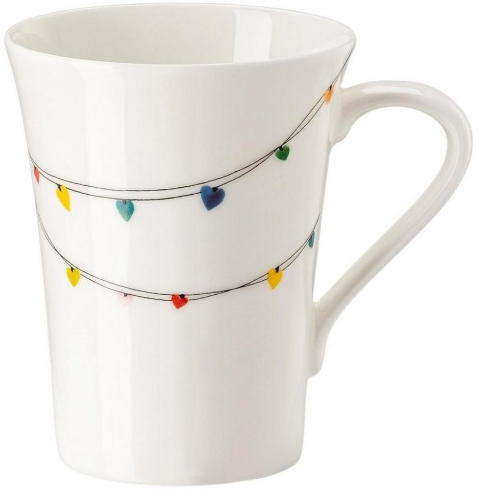 Hutschenreuther My Mug Collection Becher mit Henkel, Bone China, Love - Garland, 400 ml, 02048-727345-15505 Bild 1