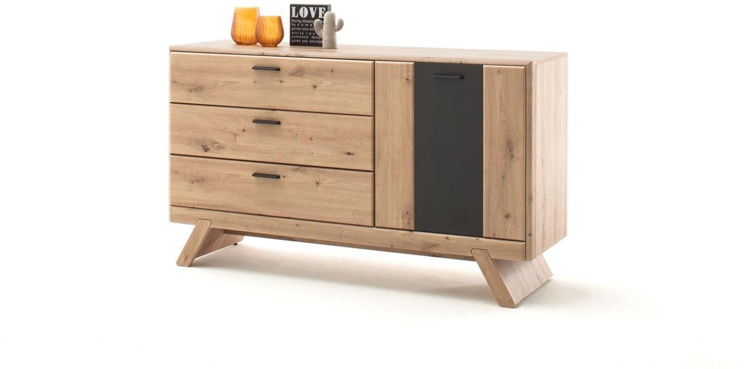 Großes Sideboard Calais - Balkeneiche / Cosmos Grey Bild 1