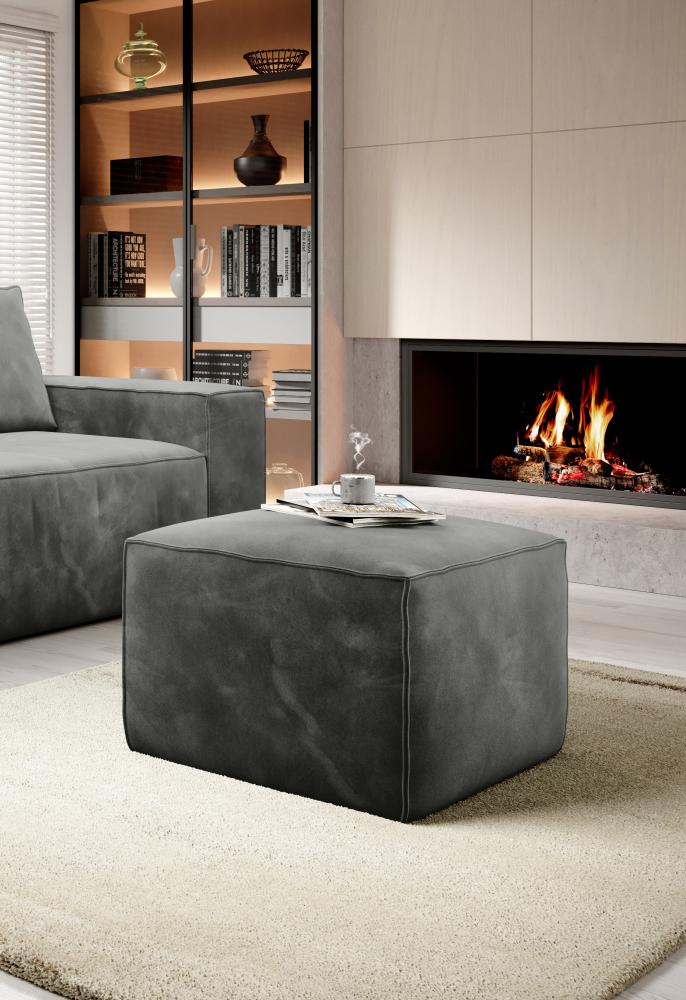 Silla, Fußhocker, Grau Bild 1