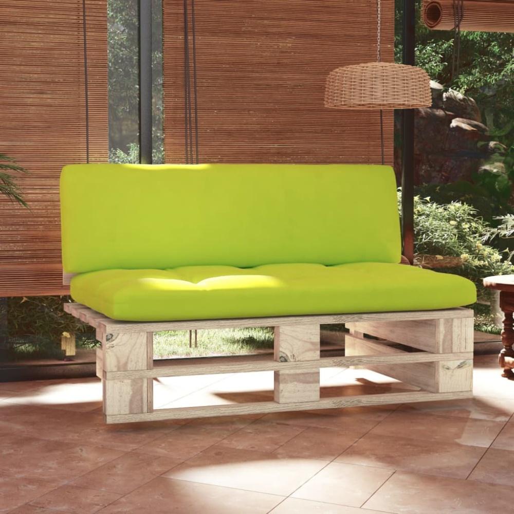 vidaXL Outdoor-Mittelsofa Paletten Imprägniertes Kiefernholz 3066539 Bild 1