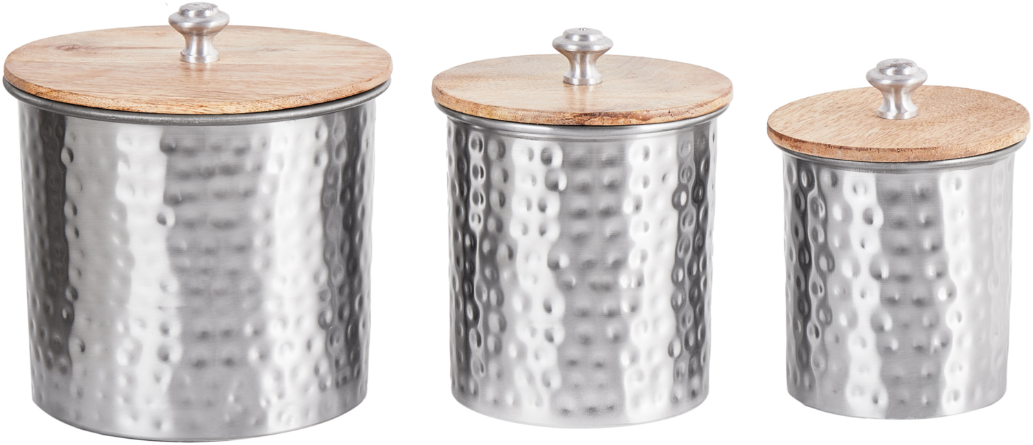 Aufbewahrungsbehälter ALEXANDRIA Metall Silber Bild 1