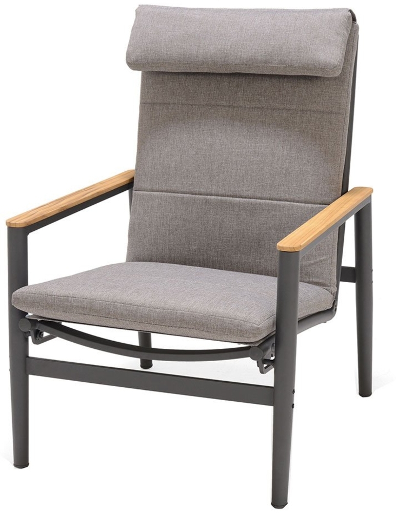 Relaxsessel Topaz, Aluminium, Grau, 86 x 97 x 71 cm Bild 1