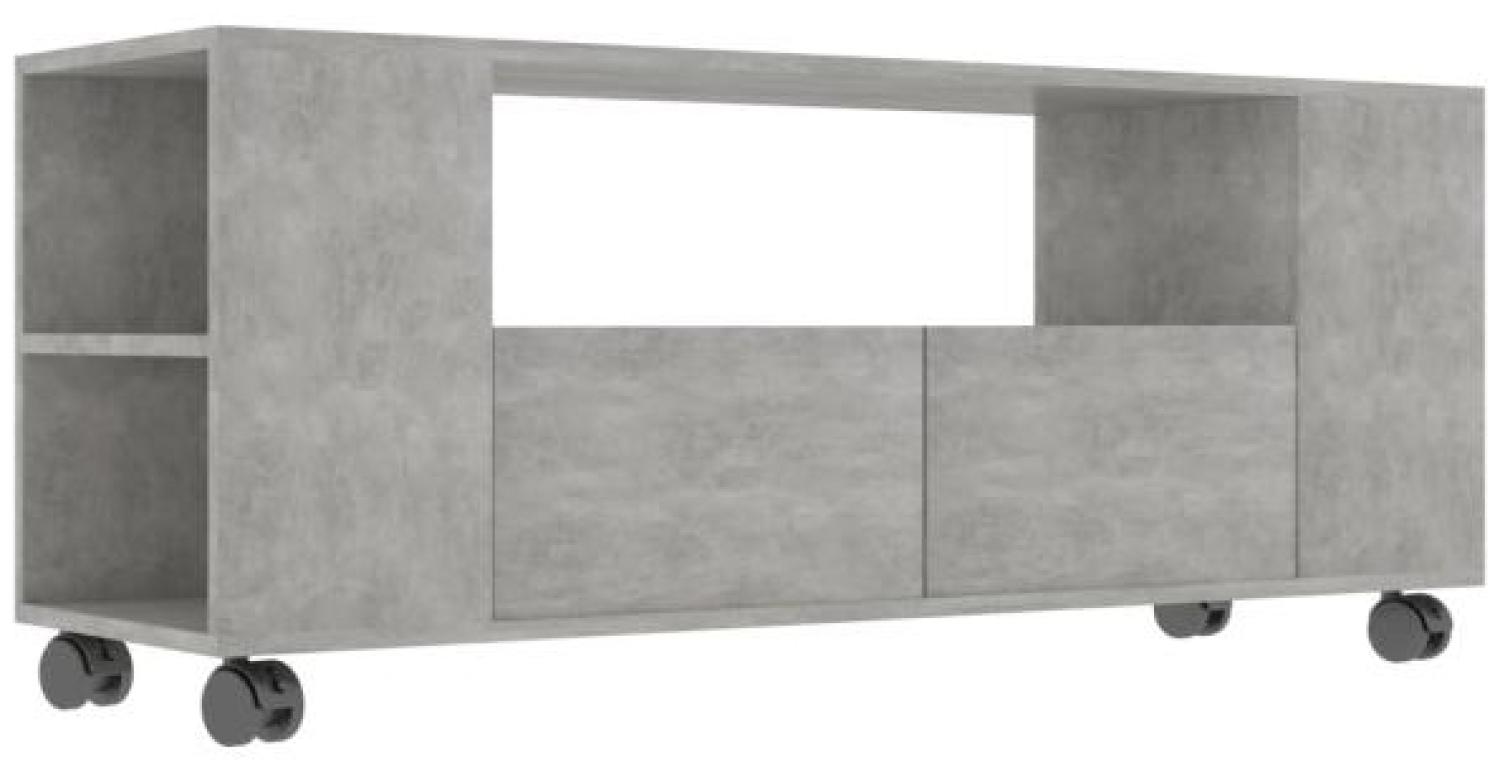 vidaXL TV-Schrank Betongrau 120 x 35 x 43 cm Spanplatte Bild 1