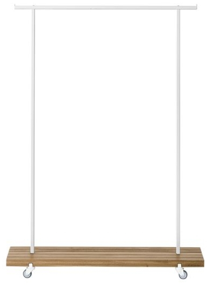 Kleiderstange Eiche 01 M 117 x 40 x 160 weiß Bild 1