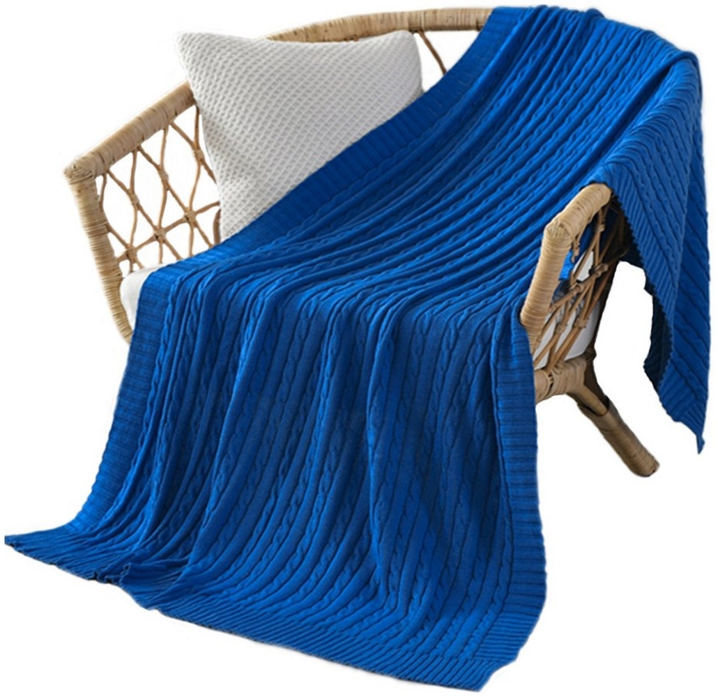 Einschlagdecke Weiche, leichte Häkeldecke, Sofadecke, Schlafdecke, zggzerg, Baumwollgewebe Bild 1