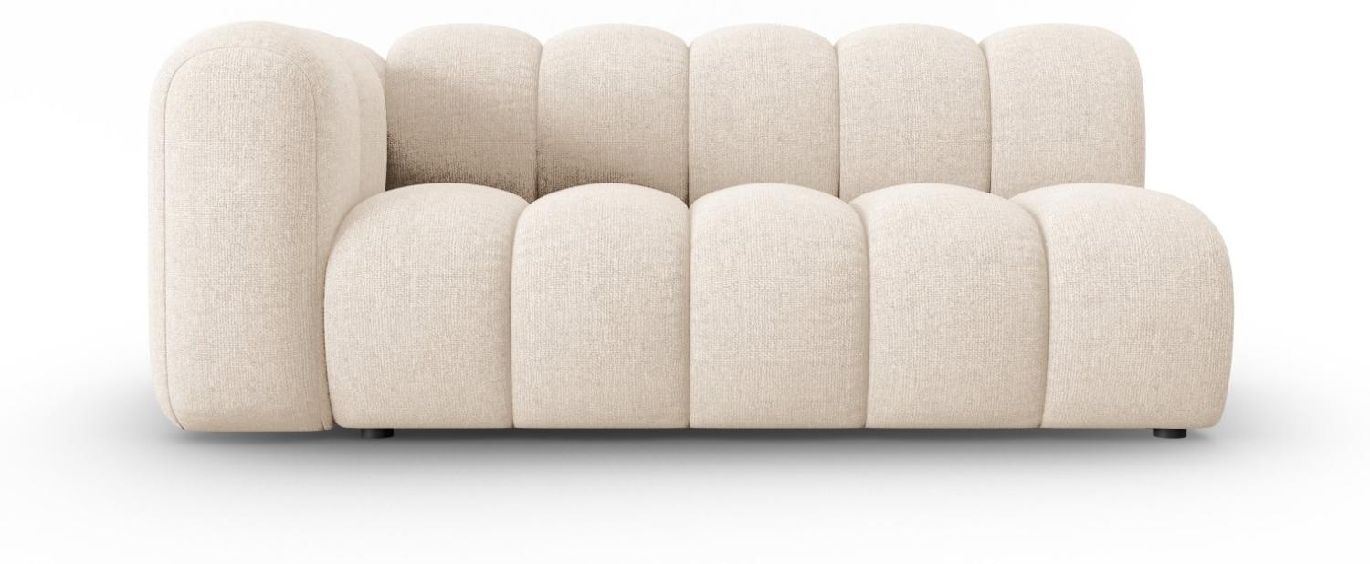 Micadoni Modulares Sofa Lupine 3-Sitzer Links Chenille Helles Beige Bild 1