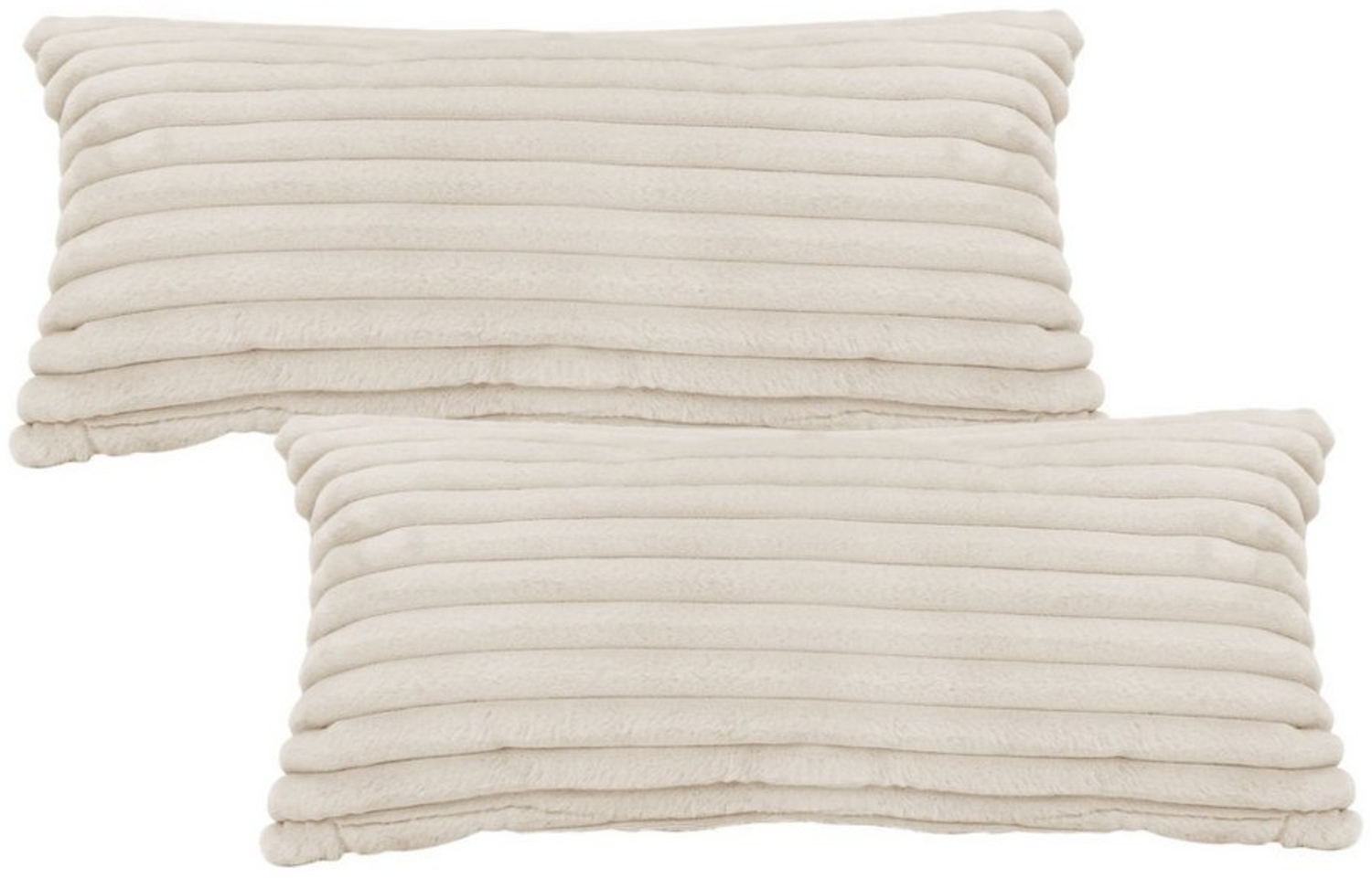 KEAYOO Bettwäsche Flauschiger Kunstfell-Streifen, 2 teilig, Plüsch Bettwäsche 135x200 cm für Winter Kissenbezug 80x80 cm Bild 1