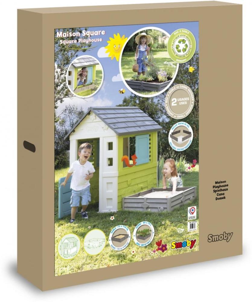 Smoby Haus mit Sandkasten Bild 1