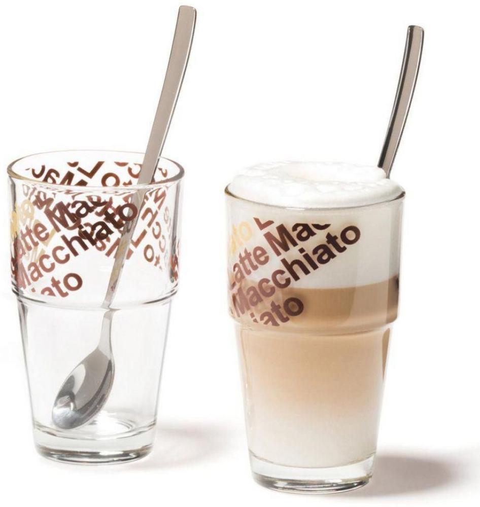 LEONARDO Latte Macchiato Set. ca. 370 ml. 4er Set. Café Latte Solo Bild 1