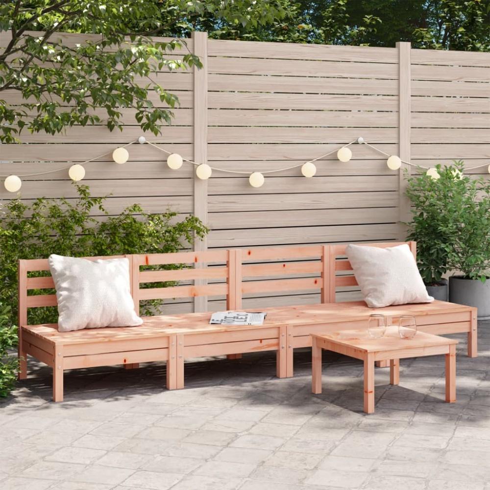 vidaXL Gartensofas ohne Armlehnen 4 Stk. Massivholz Douglasie 838010 Bild 1